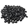 Natural River Rocks 1-2 in 15 lbs Decorative Smooth Black Garden Pebble Stones