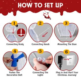 3pcs 30in-29in-17in Snowman Decoration