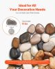 Natural River Rocks 1-2 in 15 lbs Decorative Multi-Color Pebble Stones Smooth
