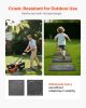 Garden Stepping Stones, 8Pcs 15.5 x 15.5 in, Decorative Stepping Stones with Stakes, Weather-Resistant Plastic Pathway Pavers, Smooth Surface