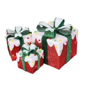 3pcs60 Iceberg Effect Colored Cotton Balls, Battery Version Not Included, Courtyard Gift Box Decoration (Option: 3PCS)